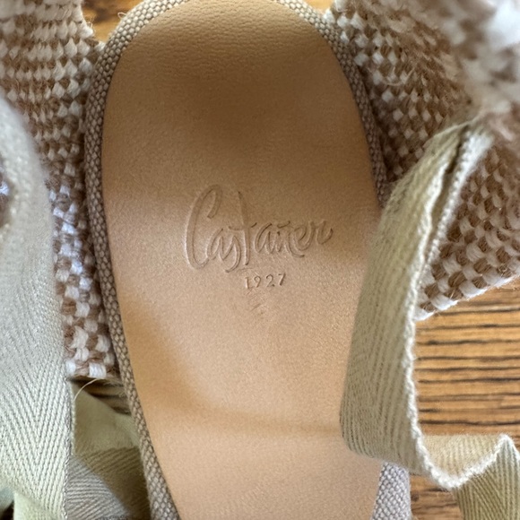 Castaner Tan Espadrille Wedge Shoes - Picture 6 of 10
